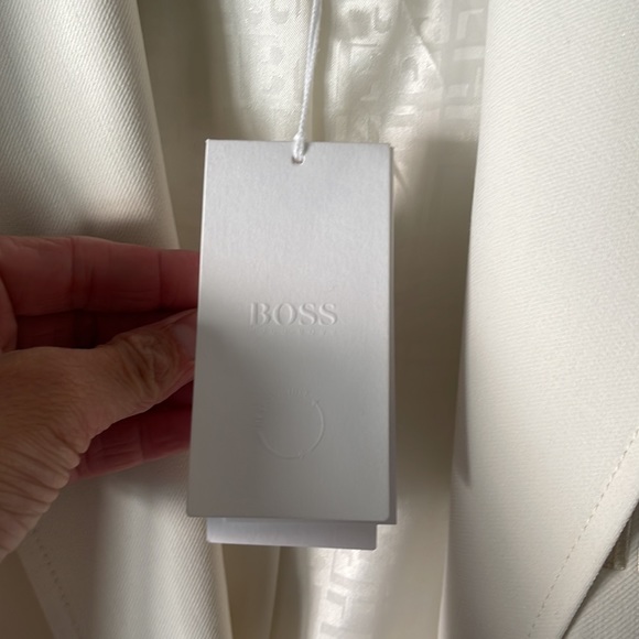 HUGO BOSS!!!  DOUBLE-BREASTED RELAXED-FIT JACKET WITH MONOGRAM BUTTONS - Picture 8 of 15